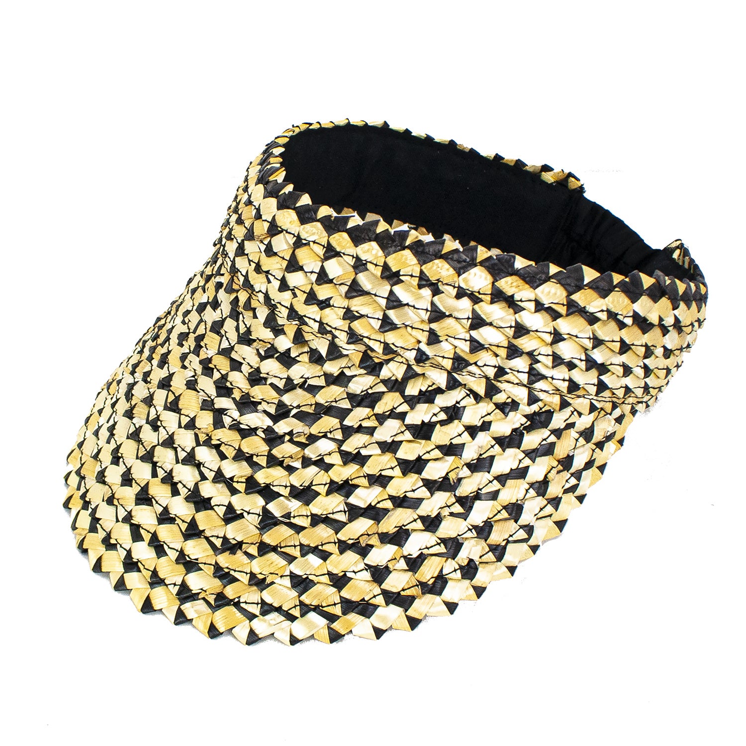 Cleobella Braided Straw Visor Hat Doba Multi color